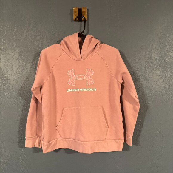 Under Armour Girls Hoodie Pink Size YXL - Picture 1 of 3